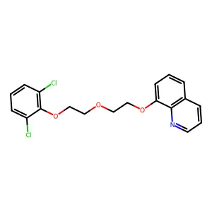 8-[2-[2-(2,6-Dichlorophenoxy)ethoxy]ethoxy]quinoline structure