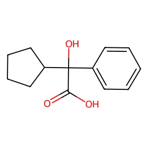 alpha-Cyclopentylmandelic acid, (-)- structure