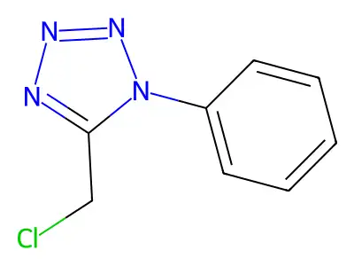 5-(chloromethyl)-1-phenyl-1H-1,2,3,4-tetrazole structure