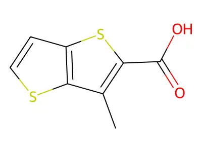 3-Methylthieno[3,2-b]thiophene-2-carboxylic acid structure