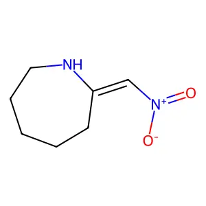(2E)-2-(nitromethylidene)azepane structure