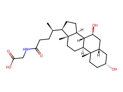甘氨熊去氧胆酸 structure