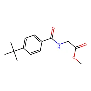 Methyl 2-[(4-tert-butylbenzoyl)amino]acetate structure