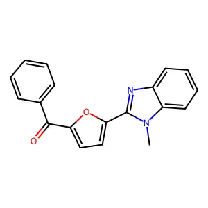Methanone, [5-(1-methyl-1H-benzimidazol-2-yl)-2-furanyl]phenyl- structure