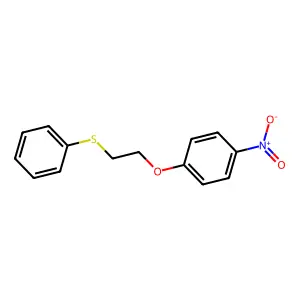 1-Nitro-4-[2-(phenylsulfanyl)ethoxy]benzene structure