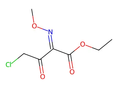 Ethyl 4-chloro-2-(methoxyimino)-3-oxobutanoate structure