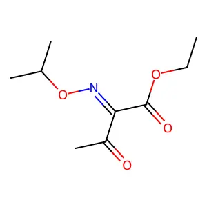 Butanoic acid, 2-[(1-methylethoxy)imino]-3-oxo-, ethyl ester, (Z)- structure