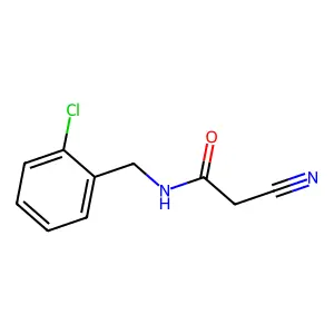 N-(2-chlorobenzyl)-2-cyanoacetamide structure