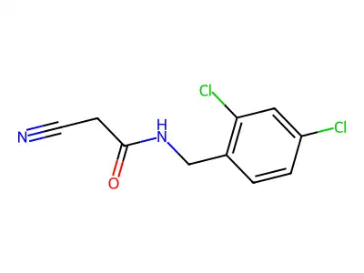 2-cyano-N-(2,4-dichlorobenzyl)acetamide structure