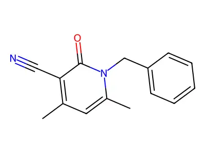 1-Benzyl-4,6-dimethyl-2-oxo-1,2-dihydropyridine-3-carbonitrile structure