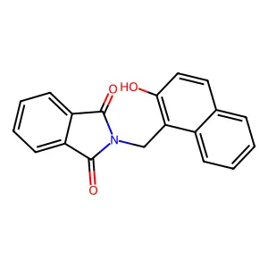 2-[(2-hydroxy-1-naphthyl)methyl]-1H-isoindole-1,3(2H)-dione structure