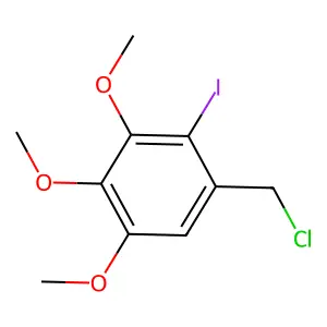 1-(Chloromethyl)-2-iodo-3,4,5-trimethoxybenzene structure
