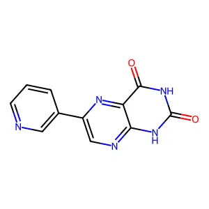6-pyridin-3-yl-1H-pteridine-2,4-dione structure