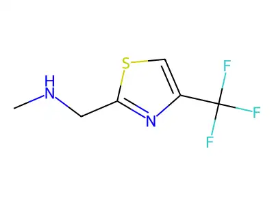 Methyl(((4-(trifluoromethyl)-1,3-thiazol-2-yl)methyl))amine structure