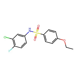 N-(3-chloro-4-fluorophenyl)-4-ethoxybenzenesulfonamide structure