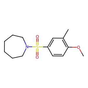 1-[(4-Methoxy-3-methylphenyl)sulfonyl]azepane structure