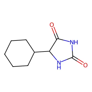 2,4-Imidazolidinedione, 5-cyclohexyl-, (S)- structure