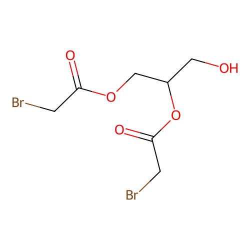 1-(Hydroxymethyl)ethylene bis(bromoacetate) structure