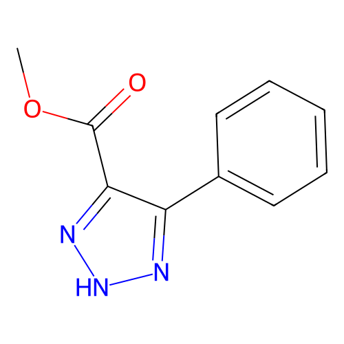 methyl 4-phenyl-1H-1,2,3-triazole-5-carboxylate structure
