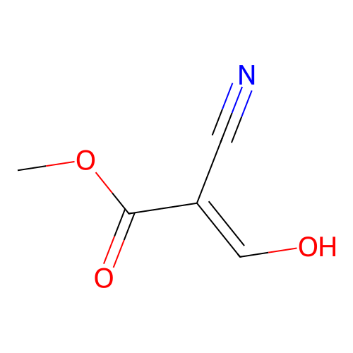 Methyl 2-cyano-3-hydroxyacrylate structure