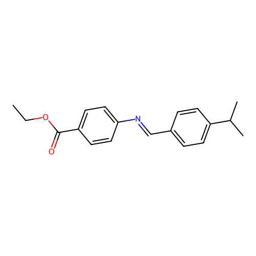 Ethyl 4-[(4-isopropylbenzylidene)amino]benzoate structure