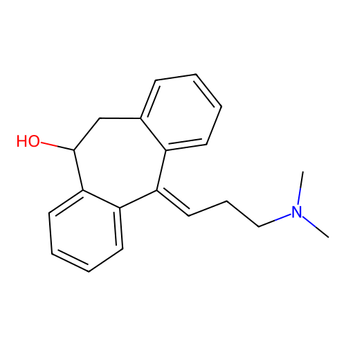 10-Hydroxyamitriptyline, (E)- structure