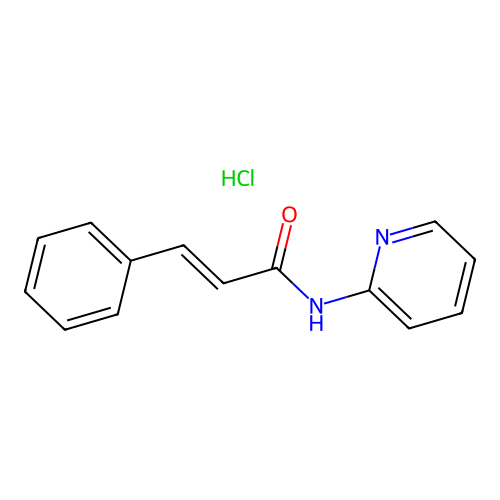 (E)-3-phenyl-N-pyridin-2-ylprop-2-enamide;hydrochloride structure