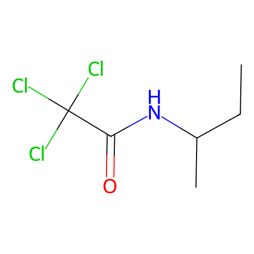 N-butan-2-yl-2,2,2-trichloroacetamide structure