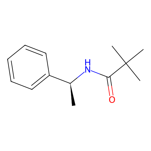 2,2-dimethyl-N-[(1S)-1-phenylethyl]propanamide structure