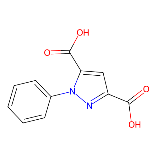 1-Phenyl-1H-pyrazole-3,5-dicarboxylic acid structure