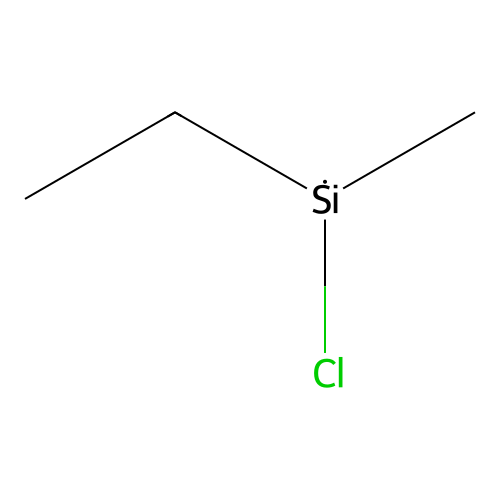Silane, chloroethylmethyl- structure
