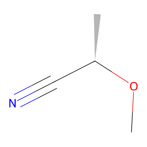 (2S)-2-methoxypropanenitrile structure