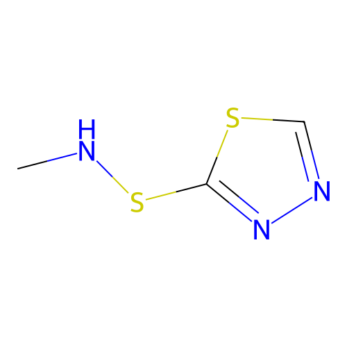 N-(1,3,4-thiadiazol-2-ylsulfanyl)methanamine structure