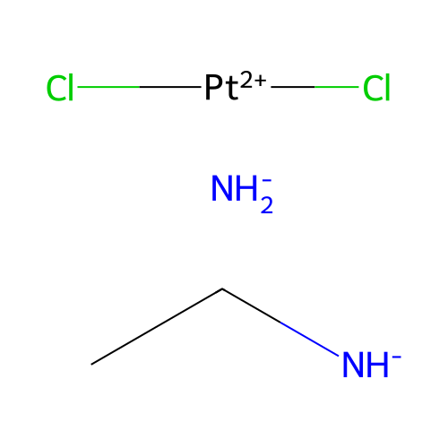 Azanide;dichloroplatinum(2+);ethylazanide structure