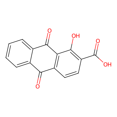 1-Hydroxy-9,10-dioxo-9,10-dihydroanthracene-2-carboxylic acid structure