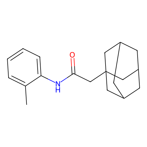 2-(1-adamantyl)-N-(2-methylphenyl)acetamide structure