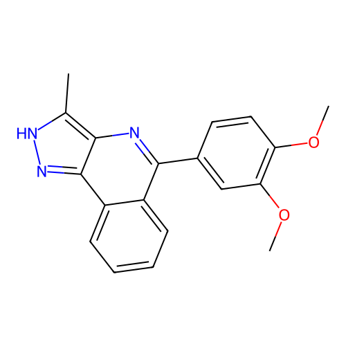1H-Pyrazolo[4,3-c]isoquinoline, 5-(3,4-dimethoxyphenyl)-3-methyl- structure