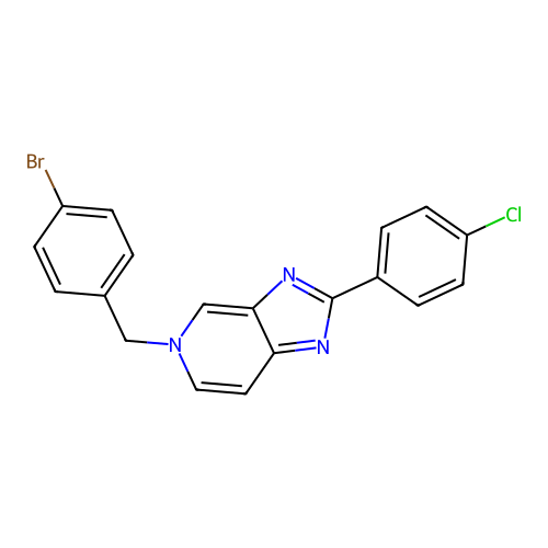 5-[(4-Bromophenyl)methyl]-2-(4-chlorophenyl)imidazo[4,5-c]pyridine structure