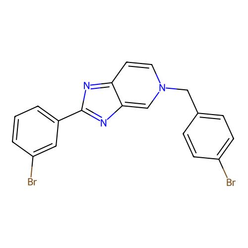 2-(3-Bromophenyl)-5-[(4-bromophenyl)methyl]imidazo[4,5-c]pyridine structure