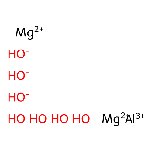 Aluminium dimagnesium heptahydroxide structure