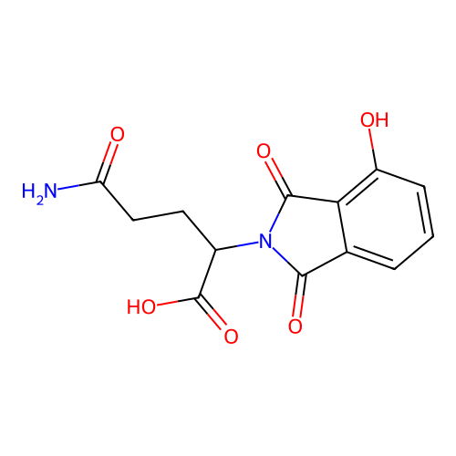 Glutaramic acid, 2-(3-hydroxyphthalimido)- structure