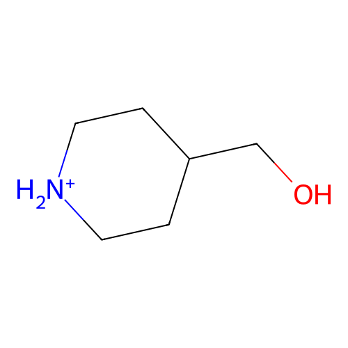Piperidin-1-ium-4-ylmethanol structure