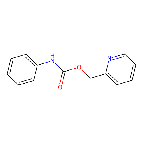 Pyridin-2-ylmethyl phenylcarbamate structure