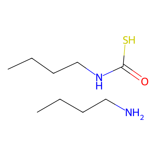 丁-1-胺;丁基氨基甲硫代酸 structure