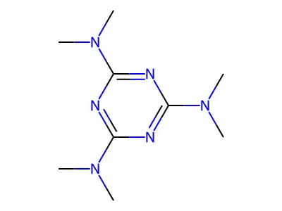 六甲蜜胺 structure