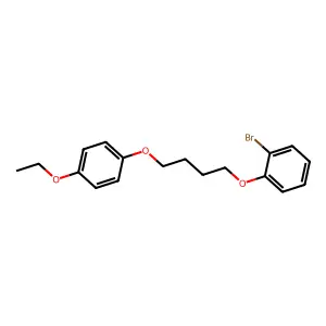 1-Bromo-2-[4-(4-ethoxyphenoxy)butoxy]benzene structure