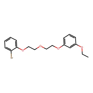 1-Bromo-2-[2-[2-(3-ethoxyphenoxy)ethoxy]ethoxy]benzene structure