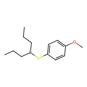 Thioborinic acid, dipropyl-, 4-methoxyphenyl ester structure