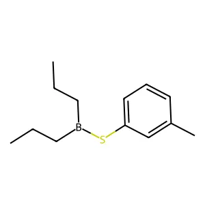 Thioborinic acid, dipropyl-, 3-methylphenyl ester structure
