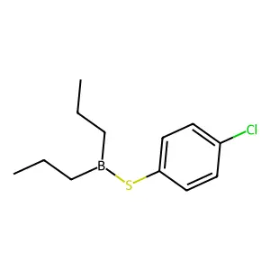 Thioborinic acid, dipropyl-, 4-chlorophenyl ester structure